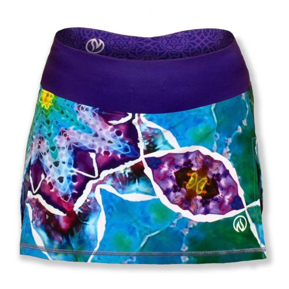 INKnBURN Tie Dye Mandala Women's Sport Skirt Sz 4